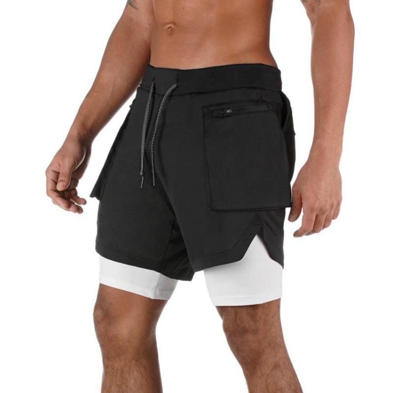 Herreshorts – Dobbeltlag Design – Kompression Inderlag – Åndbart – Mellemlange
