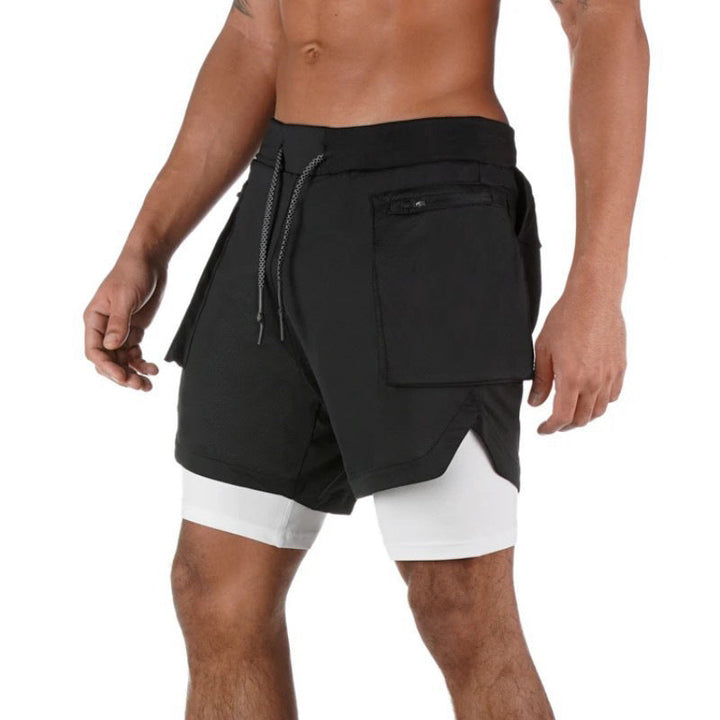 Herreshorts – Dobbeltlag Design – Kompression Inderlag – Åndbart – Mellemlange