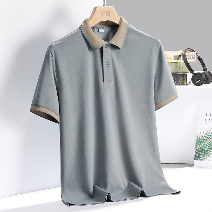 Herre polo shirt – åndbar blanding – standard pasform – korte ærmer business afslappet