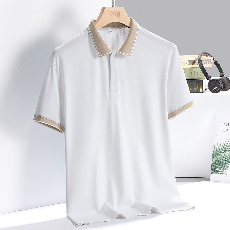 Herre polo shirt – åndbar blanding – standard pasform – korte ærmer business afslappet
