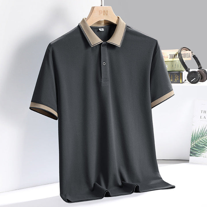 Herre polo shirt – åndbar blanding – standard pasform – korte ærmer business afslappet