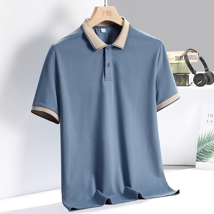 Herre polo shirt – åndbar blanding – standard pasform – korte ærmer business afslappet