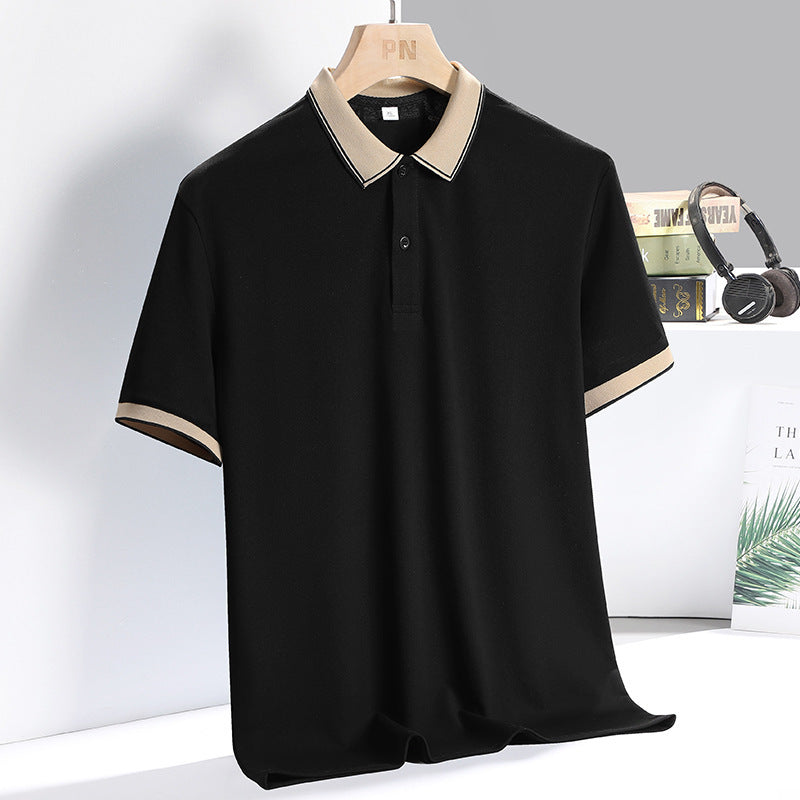 Herre polo shirt – åndbar blanding – standard pasform – korte ærmer business afslappet