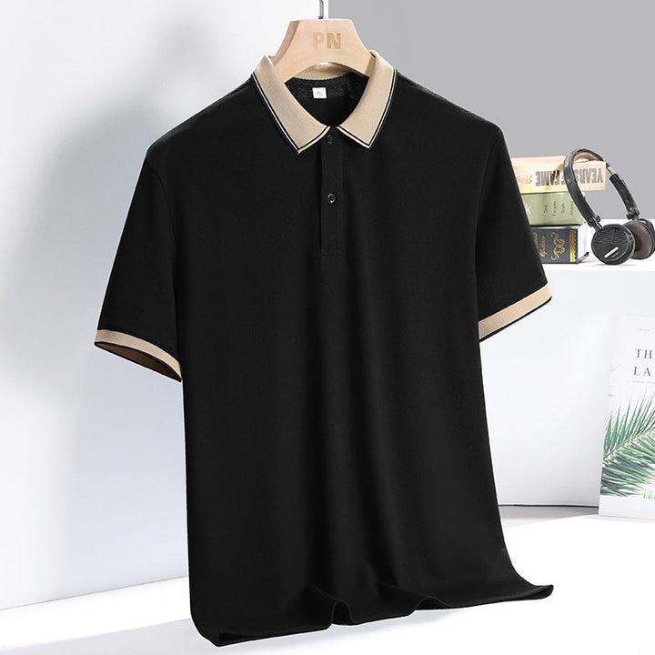 Herre polo shirt – åndbar blanding – standard pasform – korte ærmer business afslappet