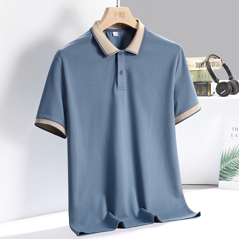 Herre polo shirt – åndbar blanding – standard pasform – korte ærmer business afslappet
