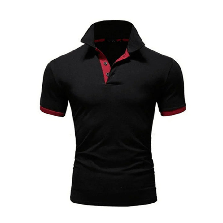 Herre Poloshirt – Slim Fit – Korte Ærmer – Naturlige Fibre – afslappet stil