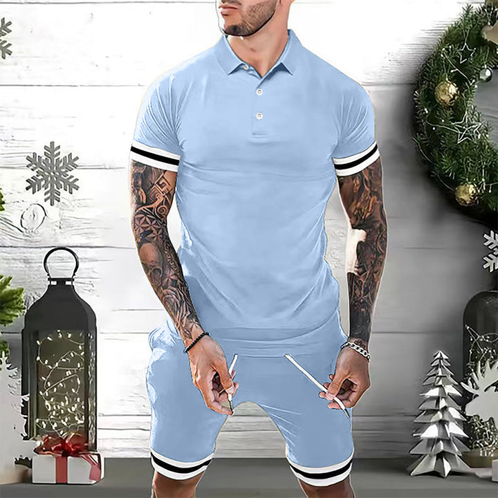 Herre Shorts Sæt – Slim Passe – Åndbart Materiale – Sporty og Afslappet Stil