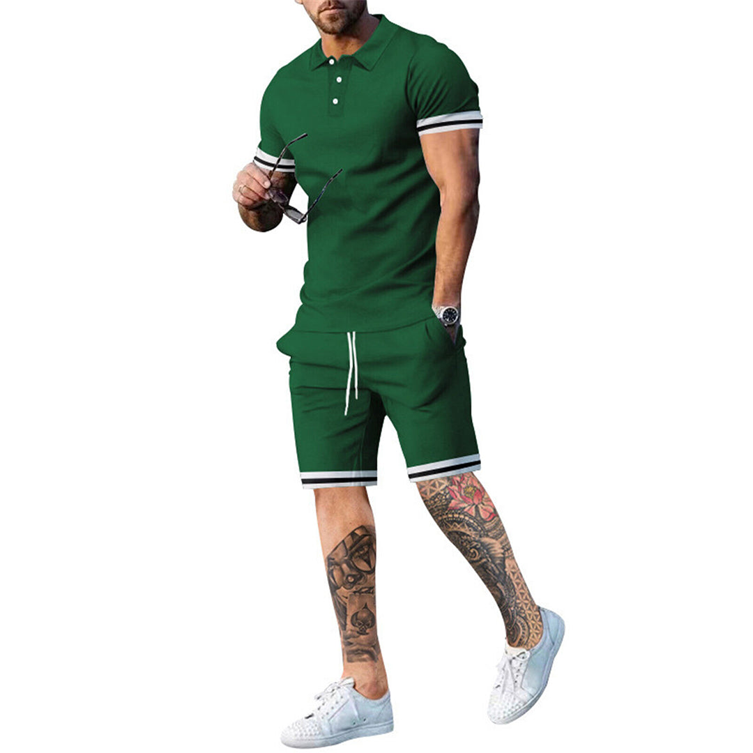 Herre Shorts Sæt – Slim Passe – Åndbart Materiale – Sporty og Afslappet Stil