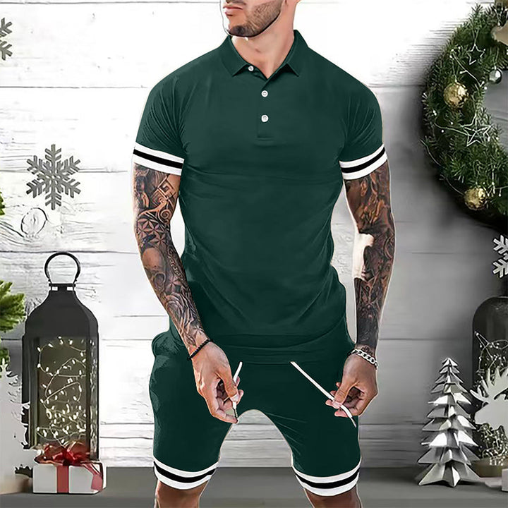 Herre Shorts Sæt – Slim Passe – Åndbart Materiale – Sporty og Afslappet Stil