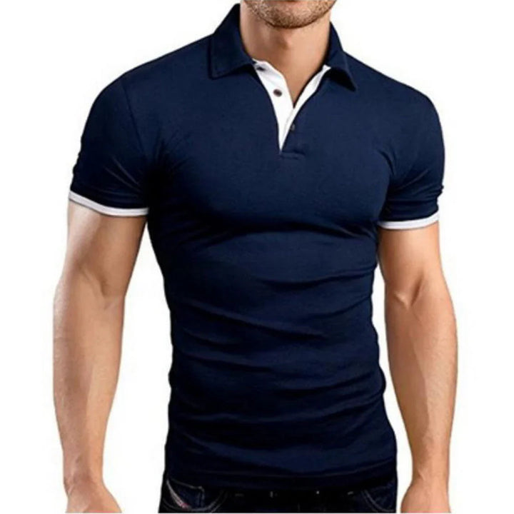 Herre Poloshirt – Slim Fit – Korte Ærmer – Naturlige Fibre – afslappet stil