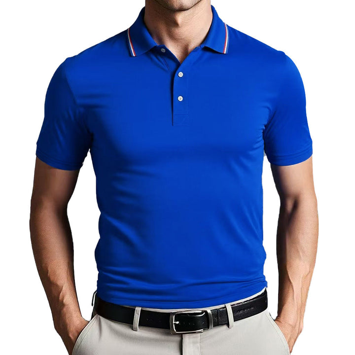 Herre Polo Shirt – Slim Fit – Åndbart Letvægtsstof – Kort Ærme Minimalistisk Design