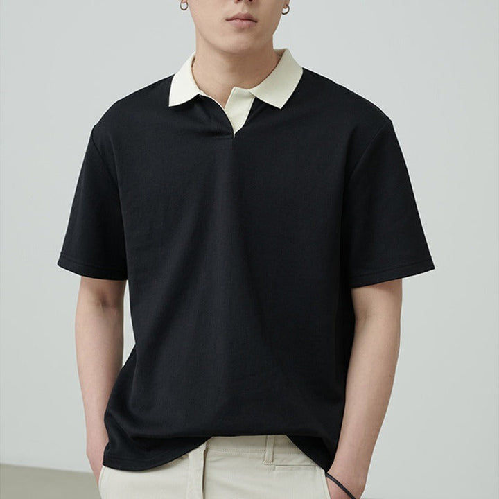 Herre Polo Shirt – Normal pasform – Kortærmet – Naturlige fibre – Minimalistisk design