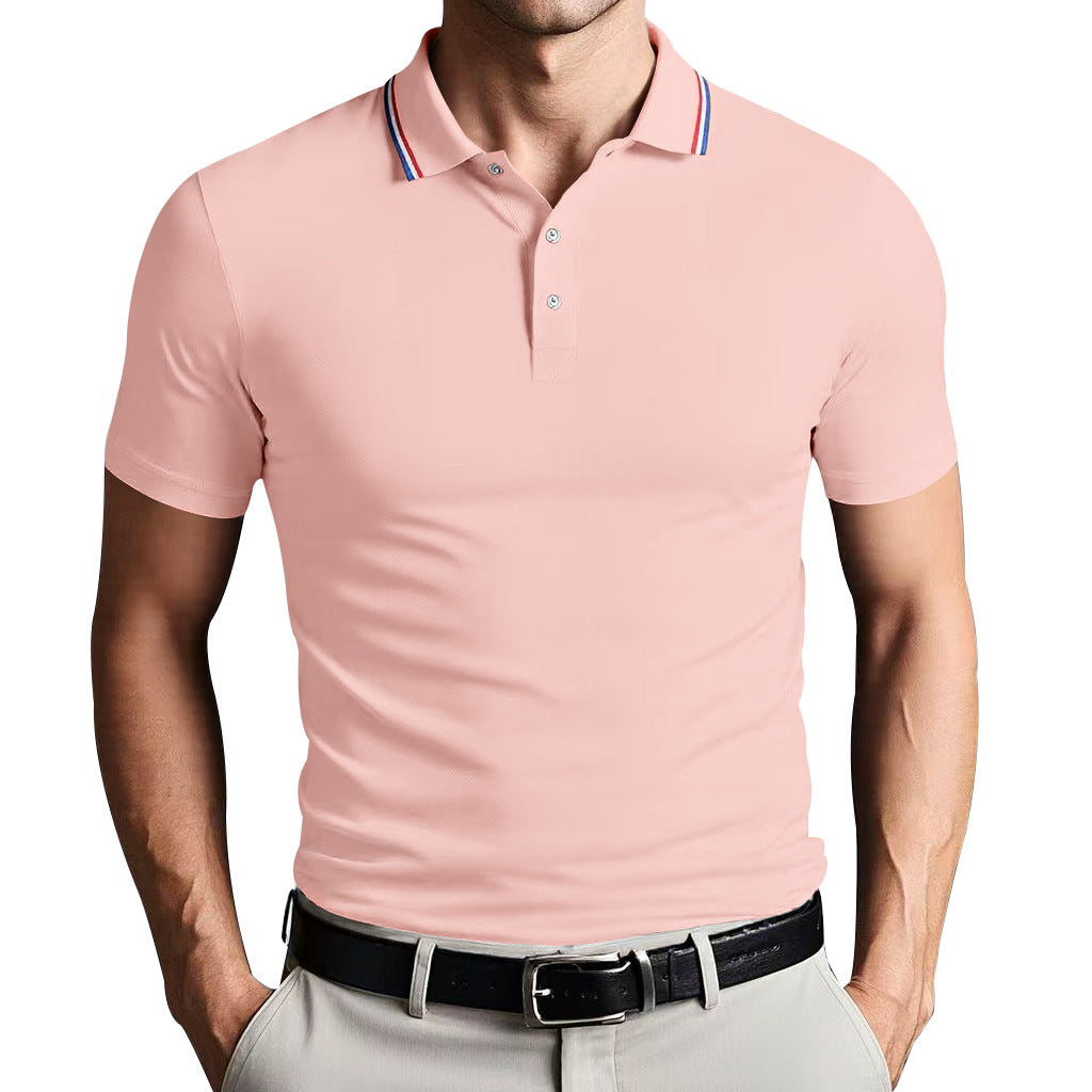 Herre Polo Shirt – Slim Fit – Åndbart Letvægtsstof – Kort Ærme Minimalistisk Design