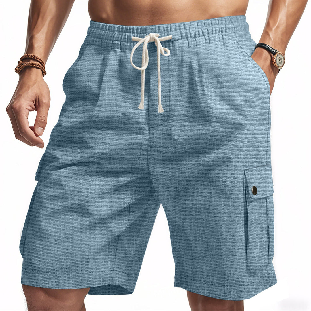 Herreshorts – Cargo Design – Afslappet Pasform – Elastisk Talje – Åndbar Blend