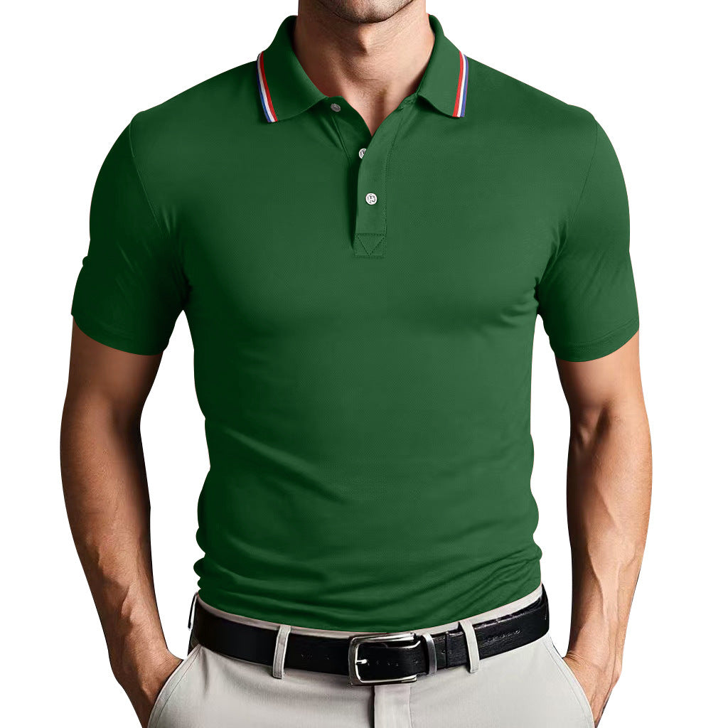 Herre Polo Shirt – Slim Fit – Åndbart Letvægtsstof – Kort Ærme Minimalistisk Design