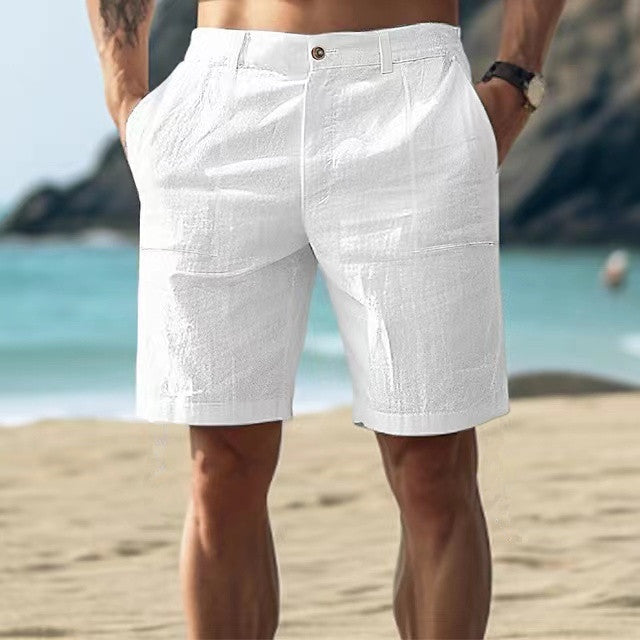 Herreshorts – Afslappet Pasform – Åndbar Letvægtskvalitet – Knælængde – Praktiske Lommer