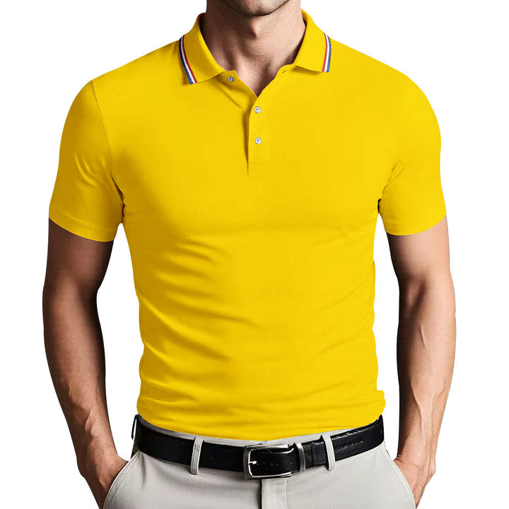 Herre Polo Shirt – Slim Fit – Åndbart Letvægtsstof – Kort Ærme Minimalistisk Design