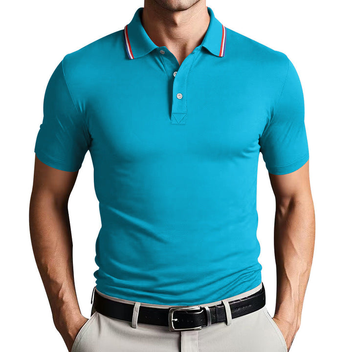 Herre Polo Shirt – Slim Fit – Åndbart Letvægtsstof – Kort Ærme Minimalistisk Design