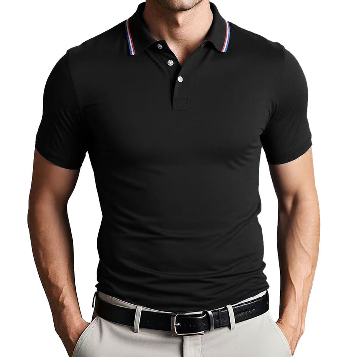 Herre Polo Shirt – Slim Fit – Åndbart Letvægtsstof – Kort Ærme Minimalistisk Design