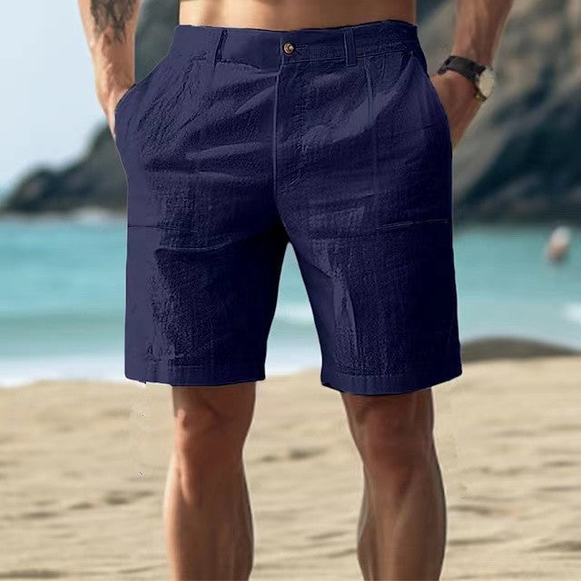 Herreshorts – Afslappet Pasform – Åndbar Letvægtskvalitet – Knælængde – Praktiske Lommer