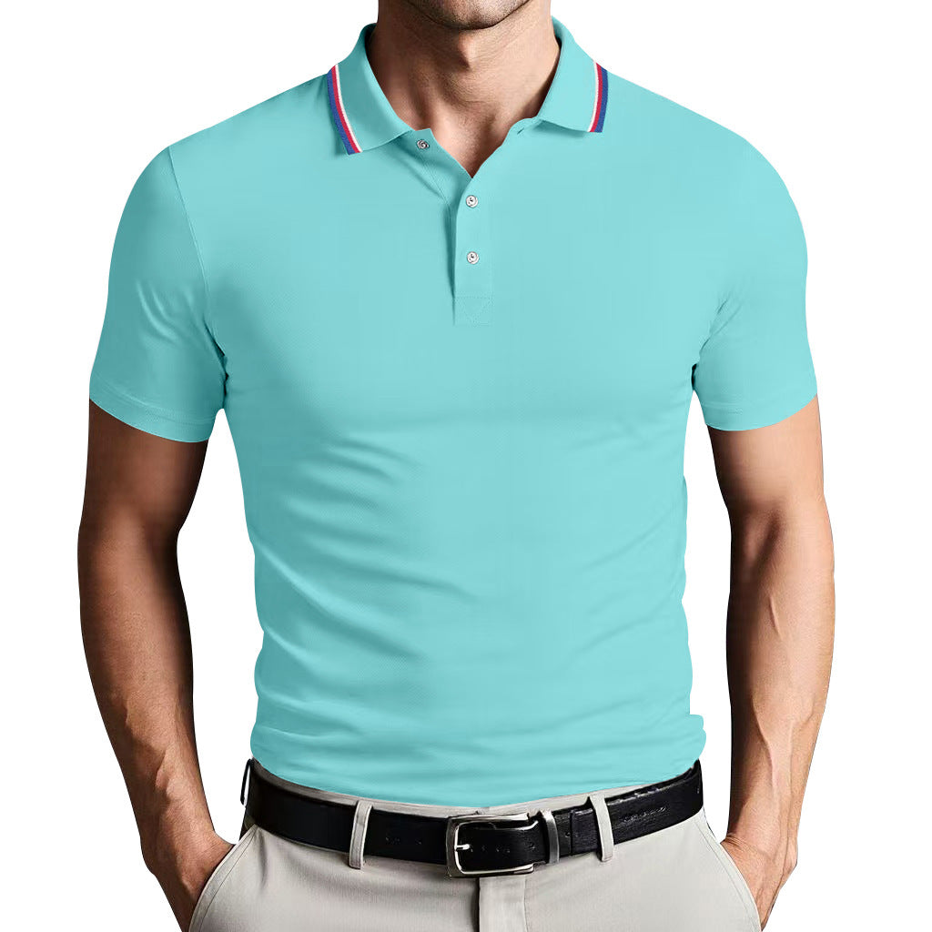 Herre Polo Shirt – Slim Fit – Åndbart Letvægtsstof – Kort Ærme Minimalistisk Design