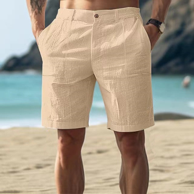 Herreshorts – Afslappet Pasform – Åndbar Letvægtskvalitet – Knælængde – Praktiske Lommer
