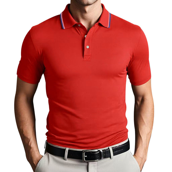 Herre Polo Shirt – Slim Fit – Åndbart Letvægtsstof – Kort Ærme Minimalistisk Design