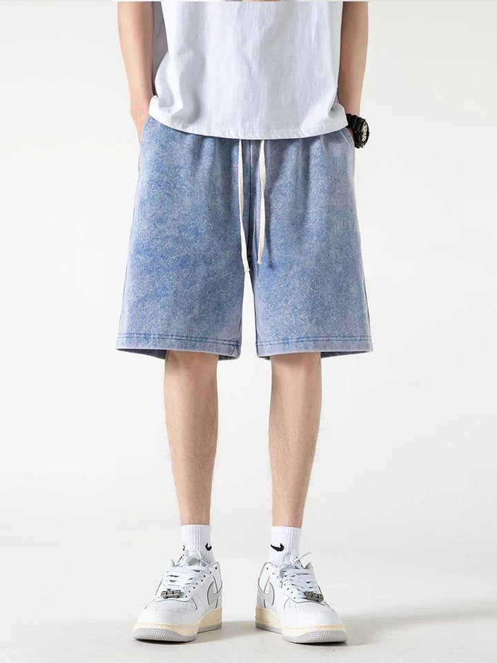 Herreshorts – Afslappet Pasform – Åndbar Blend – Elastisk Talje – Knælængde