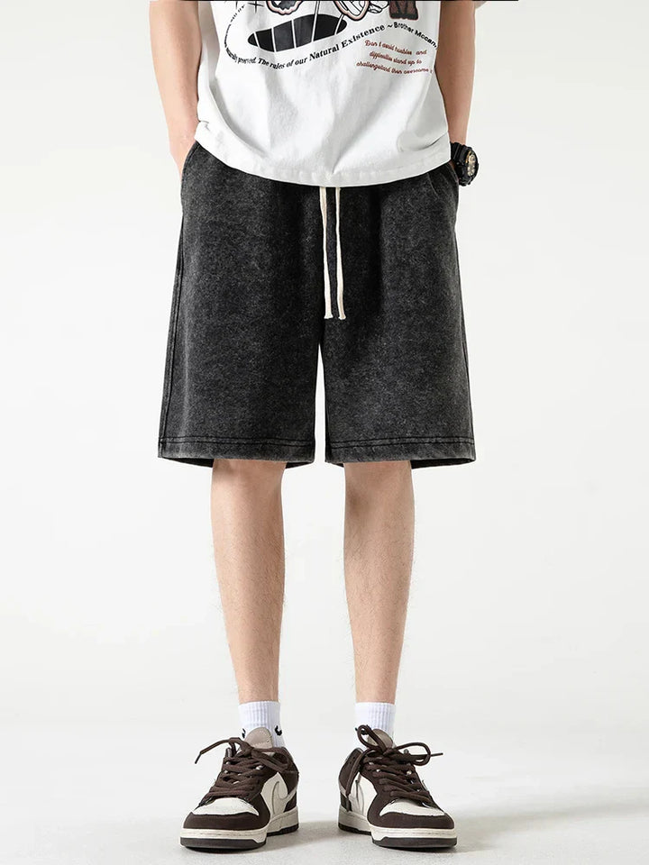 Herreshorts – Afslappet Pasform – Åndbar Blend – Elastisk Talje – Knælængde