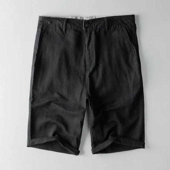 Herreshorts – Afslappet Pasform – Åndbart Mix – Knælængde med Lommer og Opsmøg