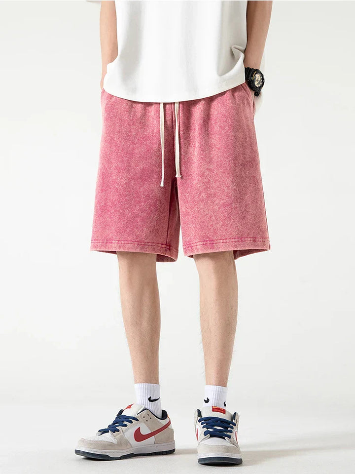 Herreshorts – Afslappet Pasform – Åndbar Blend – Elastisk Talje – Knælængde