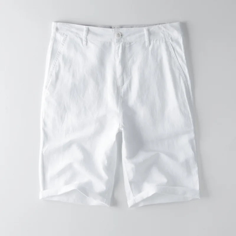 Herreshorts – Afslappet Pasform – Åndbart Mix – Knælængde med Lommer og Opsmøg