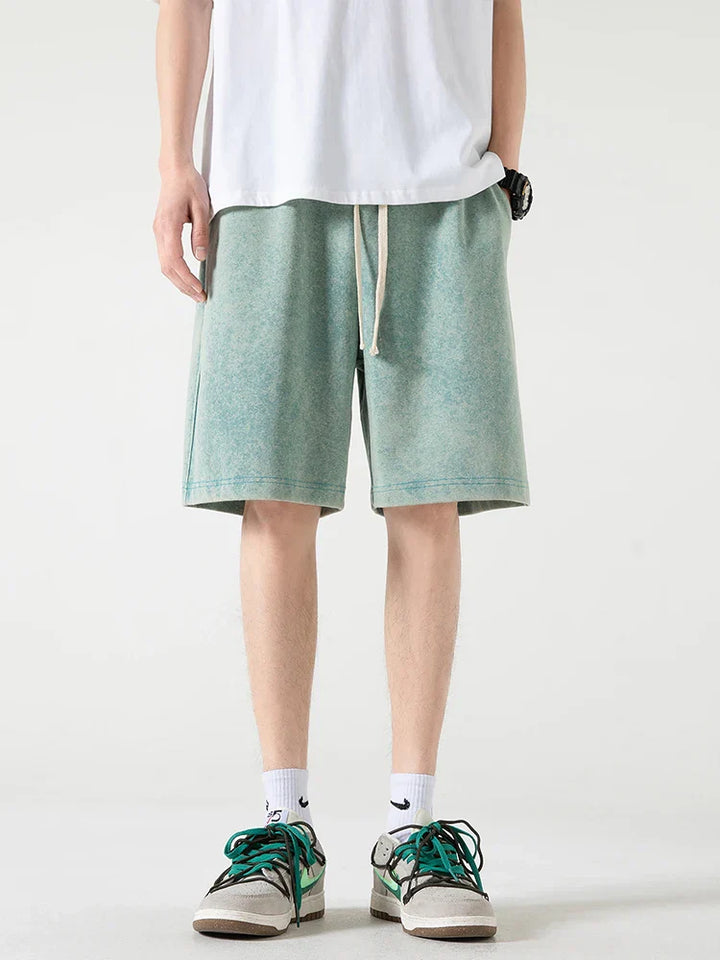 Herreshorts – Afslappet Pasform – Åndbar Blend – Elastisk Talje – Knælængde