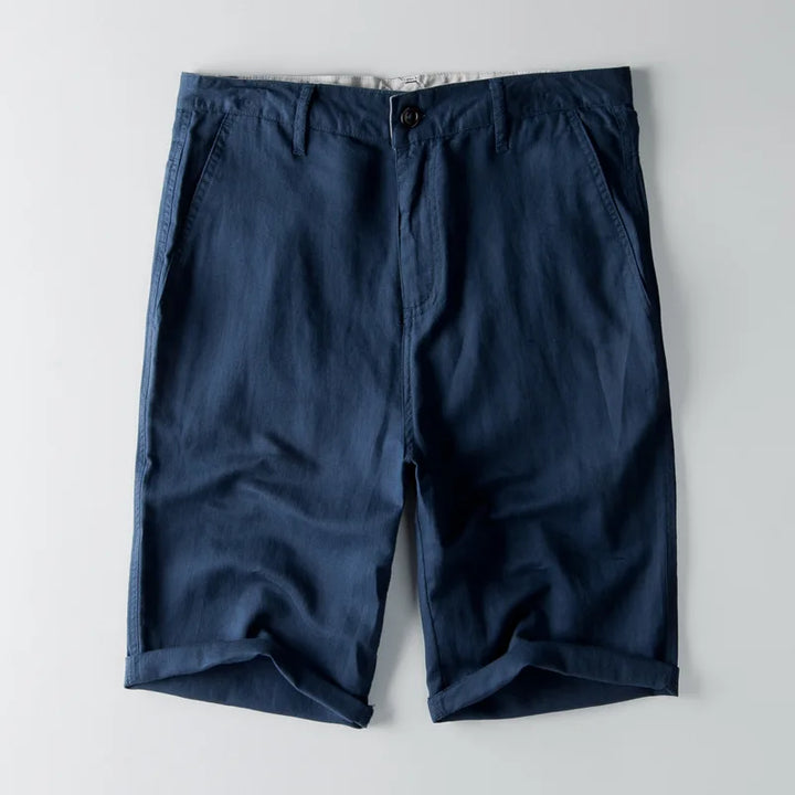 Herreshorts – Afslappet Pasform – Åndbart Mix – Knælængde med Lommer og Opsmøg