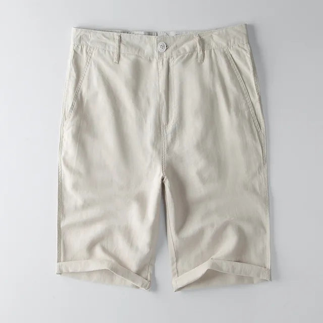 Herreshorts – Afslappet Pasform – Åndbart Mix – Knælængde med Lommer og Opsmøg