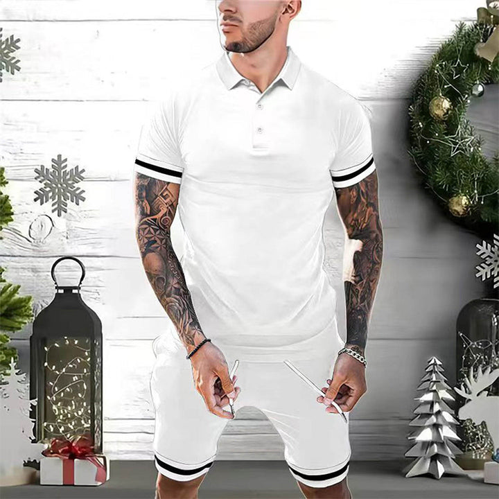 Herre Shorts Sæt – Slim Passe – Åndbart Materiale – Sporty og Afslappet Stil