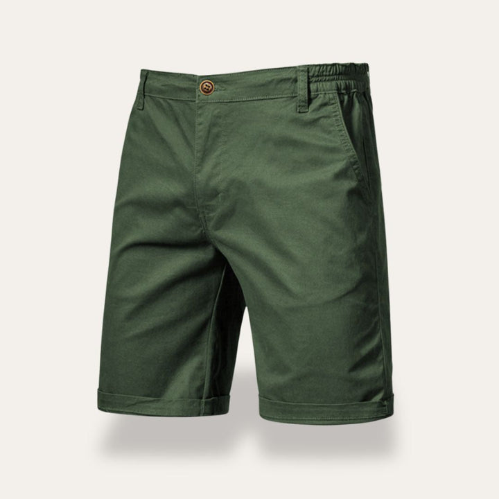 Herre Shorts – Klassisk Pasform – Naturlige Fibre – Mellemlang Afslappet Stil