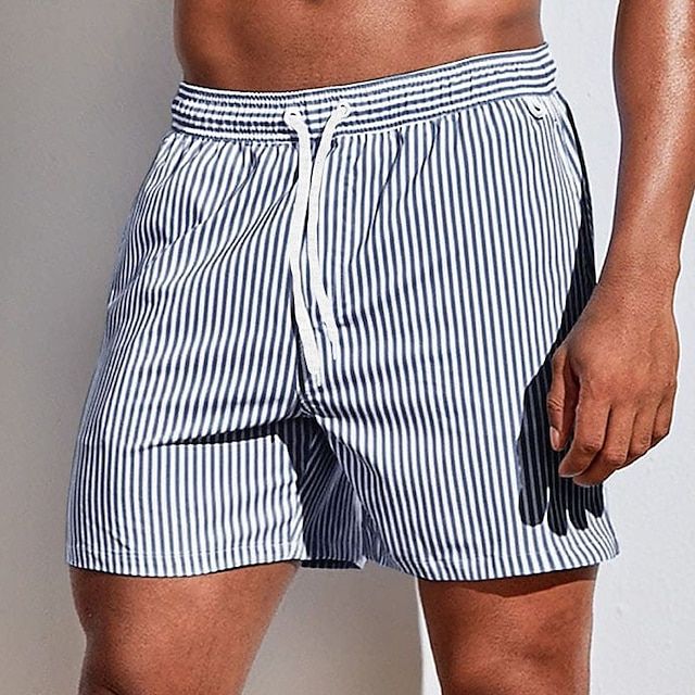 Herre Badeshorts – Regular Fit – Åndbar Hurtigttørrende Blend – Mellemlængde